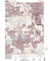 Libertyville 1998 topographic map thumbnail