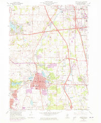 Libertyville 1960 topographic map thumbnail