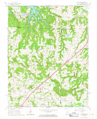 Lick Creek 1966 topographic map thumbnail