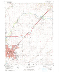 Lincoln East 1980 topographic map thumbnail