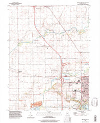 Lincoln West 1996 topographic map thumbnail