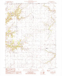Loogootee 1985 topographic map thumbnail