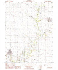 Lovington 1983 topographic map thumbnail