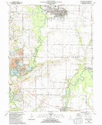 Mascoutah 1990 topographic map thumbnail