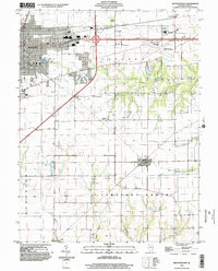 Mattoon East 1998 topographic map thumbnail