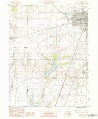 Mattoon West 1984 topographic map thumbnail