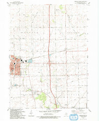 Mendota East 1993 topographic map thumbnail