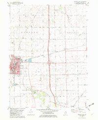 Mendota East 1982 topographic map thumbnail