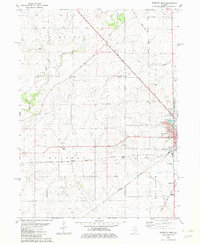 Mendota West 1982 topographic map thumbnail