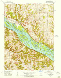 Menominee 1955 topographic map thumbnail