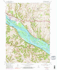Menominee 1955 topographic map thumbnail