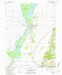 Meredosia 1980 topographic map thumbnail