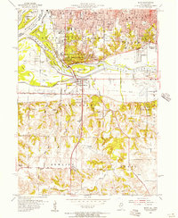 Milan 1953 topographic map preview