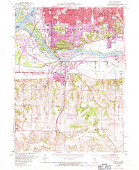 Milan 1953 topographic map preview