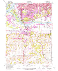 Milan 1953 topographic map preview