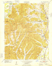 Mill Creek 1948 topographic map thumbnail