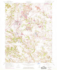Millstadt 1954 topographic map preview