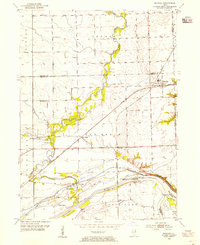 Minooka 1954 topographic map thumbnail