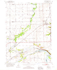 Minooka 1954 topographic map thumbnail