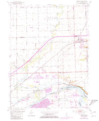 Minooka 1954 topographic map preview