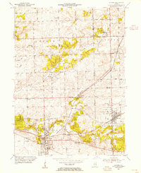 Mokena 1953 topographic map preview