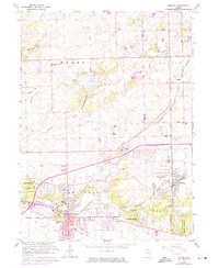 Mokena 1963 topographic map preview