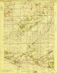 Mokena 1929 topographic map preview