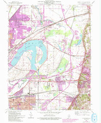 Monks Mound 1954 topographic map thumbnail