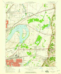 Monks Mound 1954 topographic map thumbnail