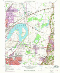 Monks Mound 1954 topographic map thumbnail