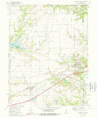 Mulberry Grove 1974 topographic map thumbnail