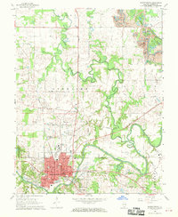 Murphysboro 1968 topographic map preview