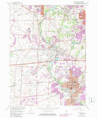 Naperville 1962 topographic map preview