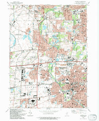 Naperville 1993 topographic map thumbnail