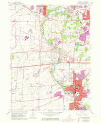 Naperville 1962 topographic map preview