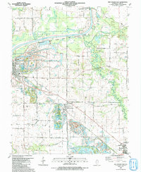 New Athens East 1991 topographic map thumbnail