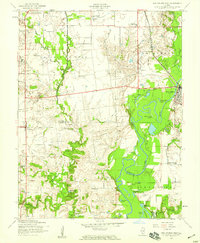 New Athens West 1954 topographic map thumbnail