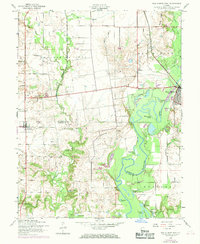 New Athens West 1954 topographic map thumbnail