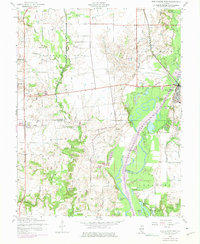 New Athens West 1954 topographic map thumbnail