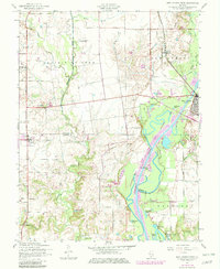 New Athens West 1954 topographic map thumbnail