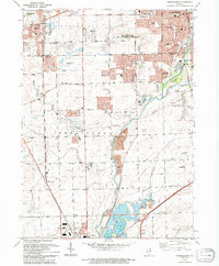 Normantown 1993 topographic map thumbnail