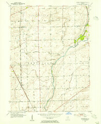Normantown 1953 topographic map preview