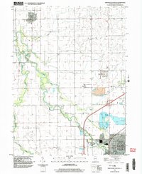 Northwest Pontiac 1998 topographic map thumbnail