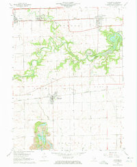 Oakwood 1968 topographic map thumbnail