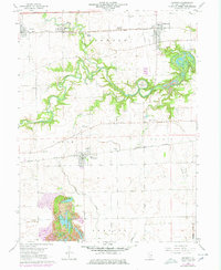 Oakwood 1968 topographic map thumbnail