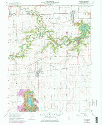 Oakwood 1968 topographic map thumbnail