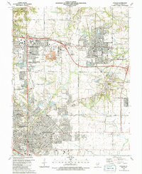 O'Fallon 1991 topographic map thumbnail