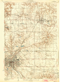 O'Fallon 1937 topographic map preview