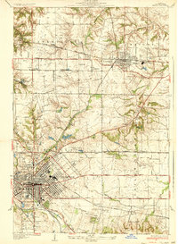 O'Fallon 1937 topographic map preview