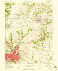 O'Fallon 1954 topographic map preview